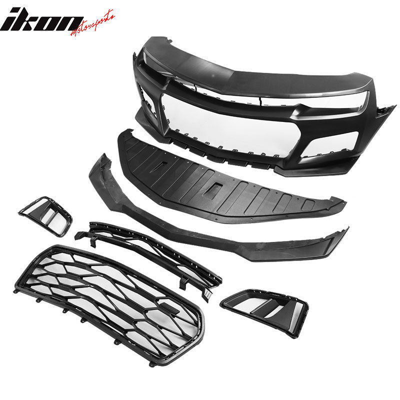 2010-2013 Chevy Camaro ZL1 Style Front Bumper w/ Headlights