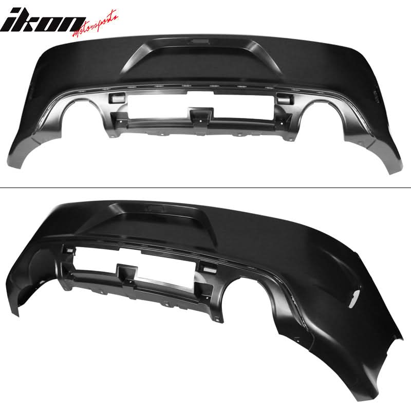2015-2023 Dodge Charger Black Rear Diffuser Lip Clear Brake Light PP