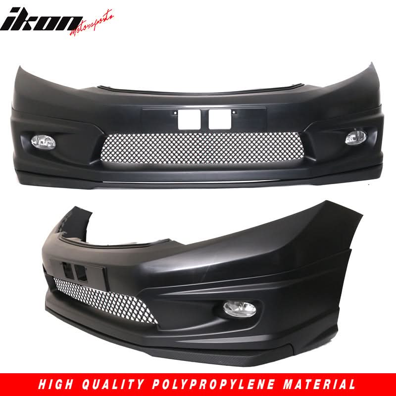 2012-2015Â Honda Civic 9th Gen FB6 Front Bumper Lip Conversion Foglight