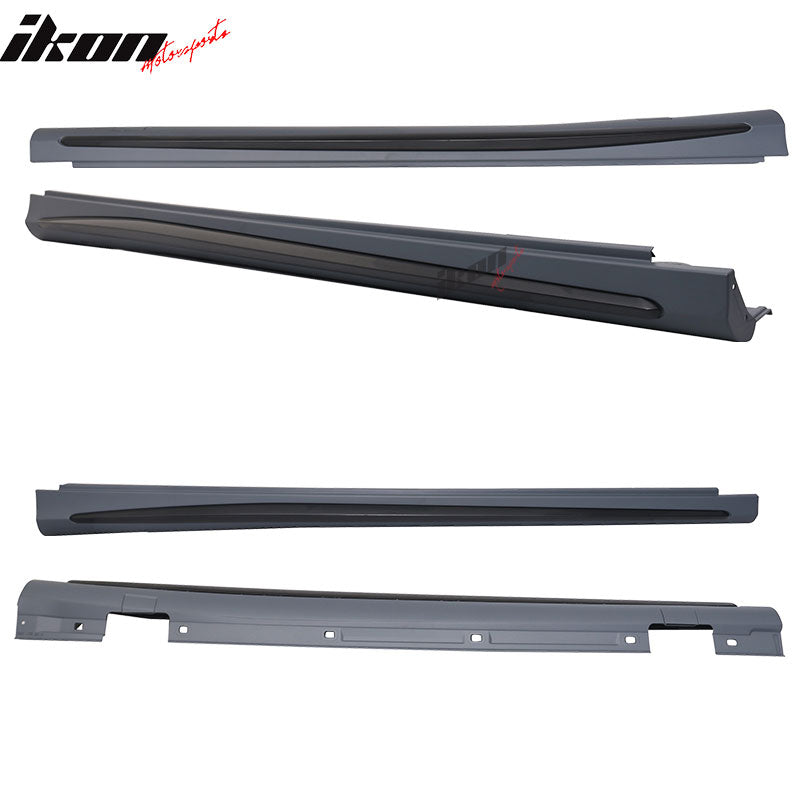 2013-2016 Benz C117 CLA-Class AMG Style Unpainted Black Side Skirts PP