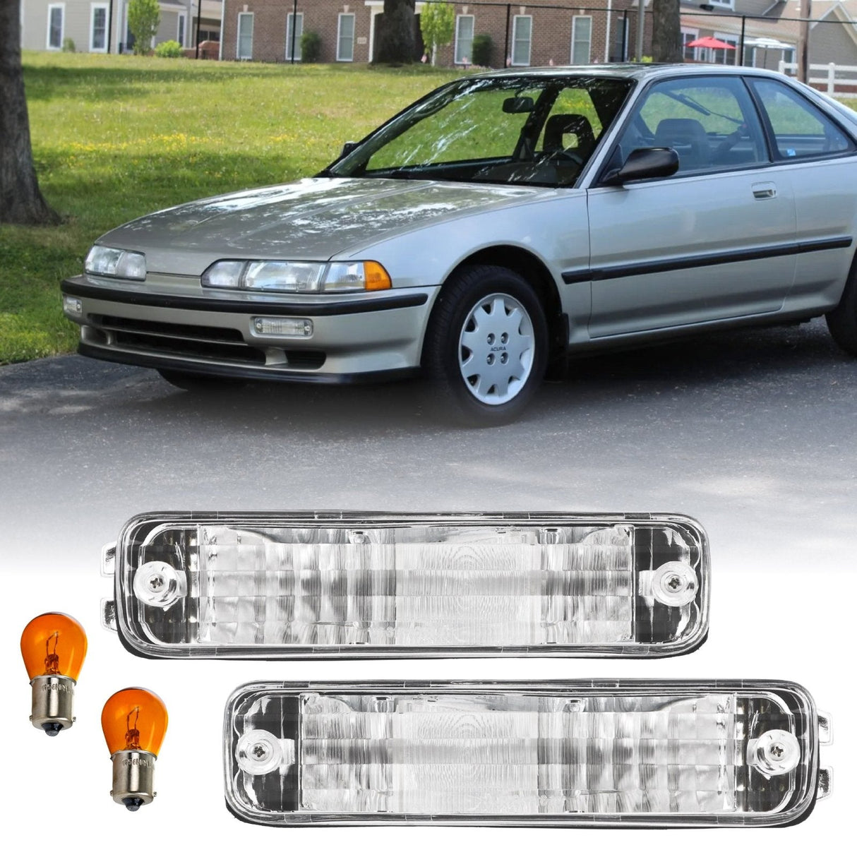 1990-1991 Acura Integra Amber Bumper Lights