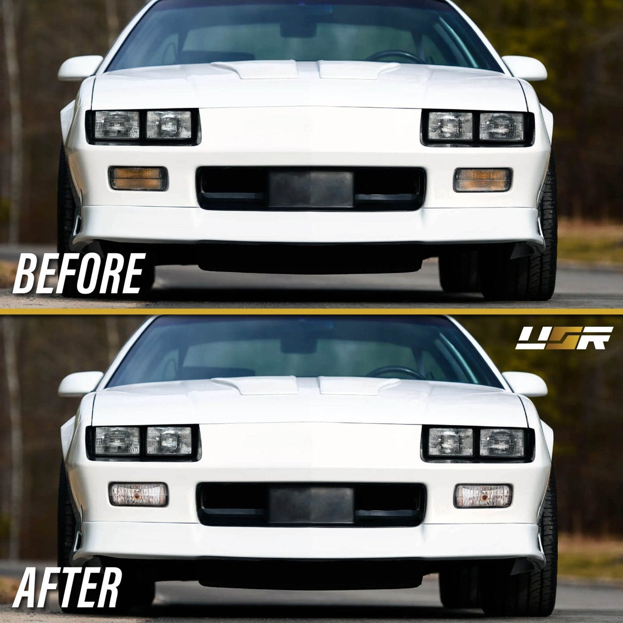 1985-1992 Chevrolet Camaro Crystal Smoke Bumper Lights