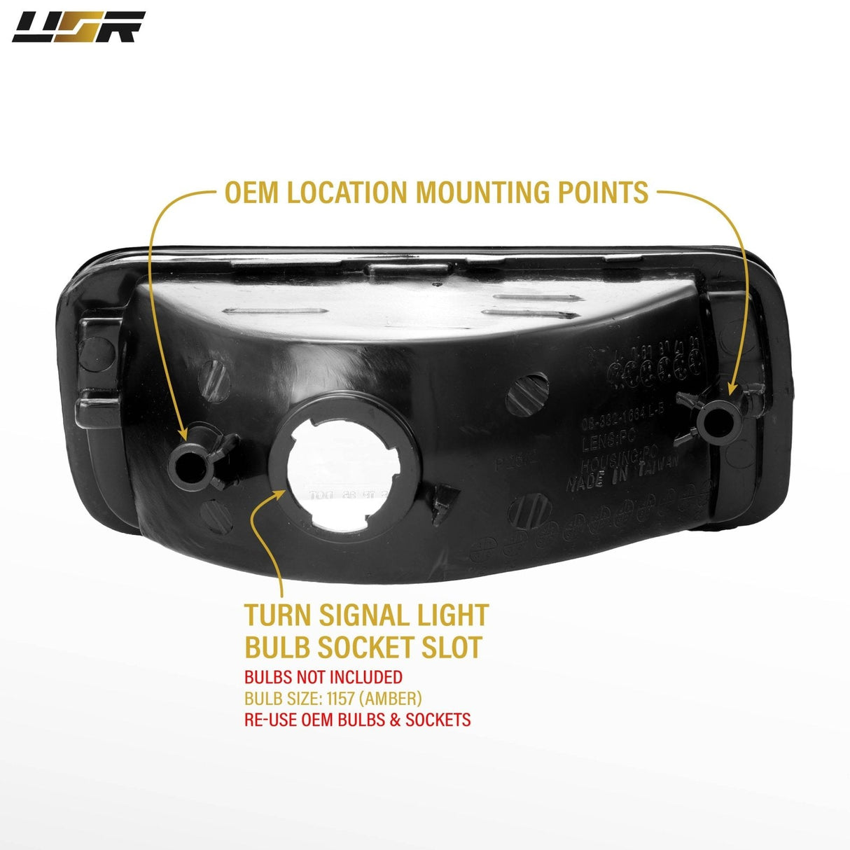 1985-1992 Chevrolet Camaro Crystal Smoke Bumper Lights