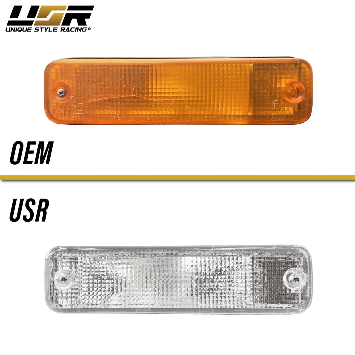 1988-1989 Honda CRX / Civic Amber Bumper Lights