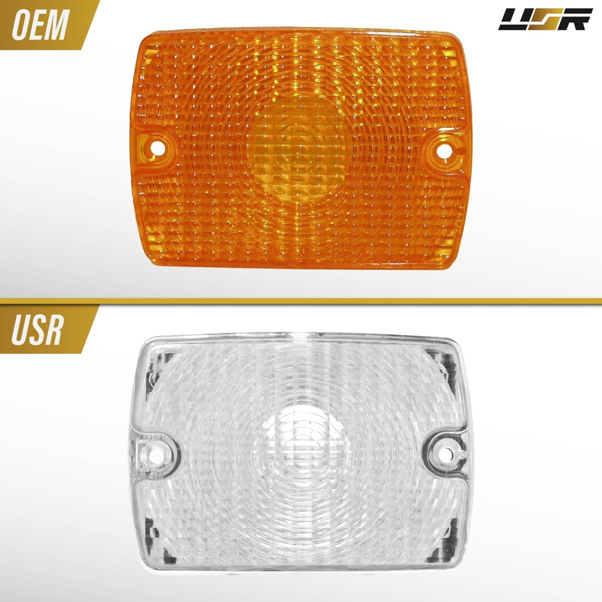 1987-93 Jeep Wrangler Smoke Bumper Signal Lights