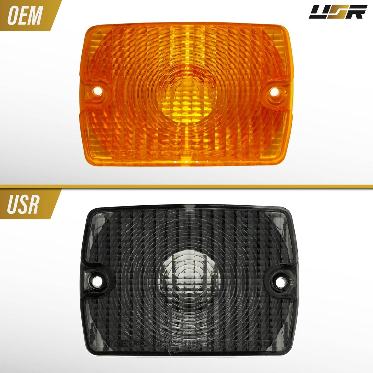 1994-95 Jeep Wrangler YJ Smoke Bumper Signal Lights