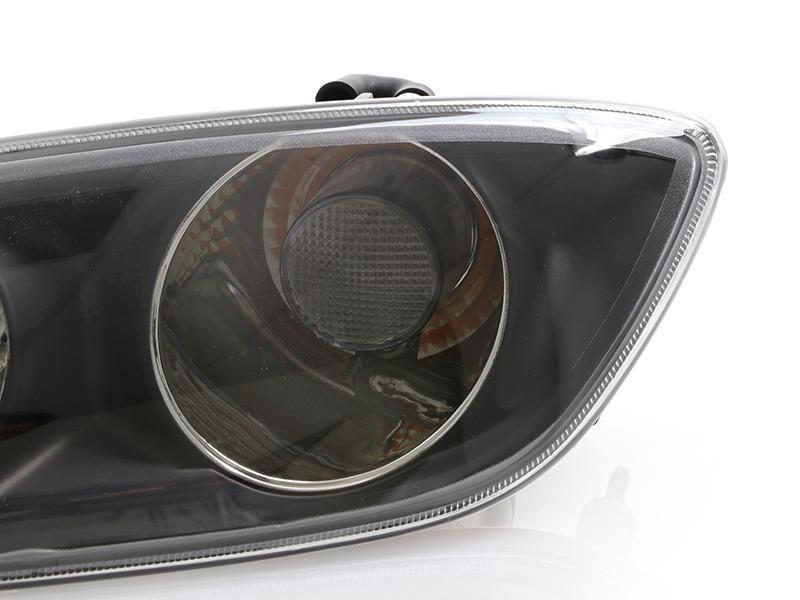 1999-2002 Mazda RX7 Crystal Black Clear Front Bumper Signal Lights