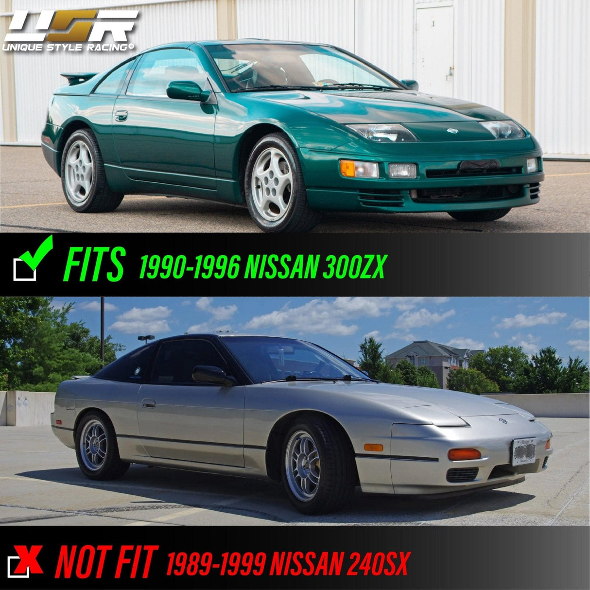 1990-1996 Nissan 300ZX Smoke Bumper Turn Signal Lights