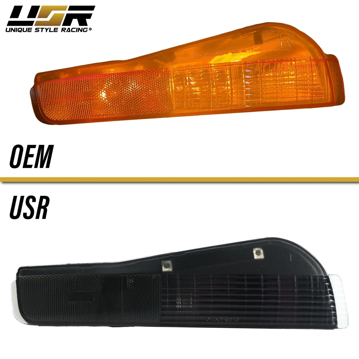 1993-1997 Pontiac Firebird Smoke Front Bumper Signal Lights