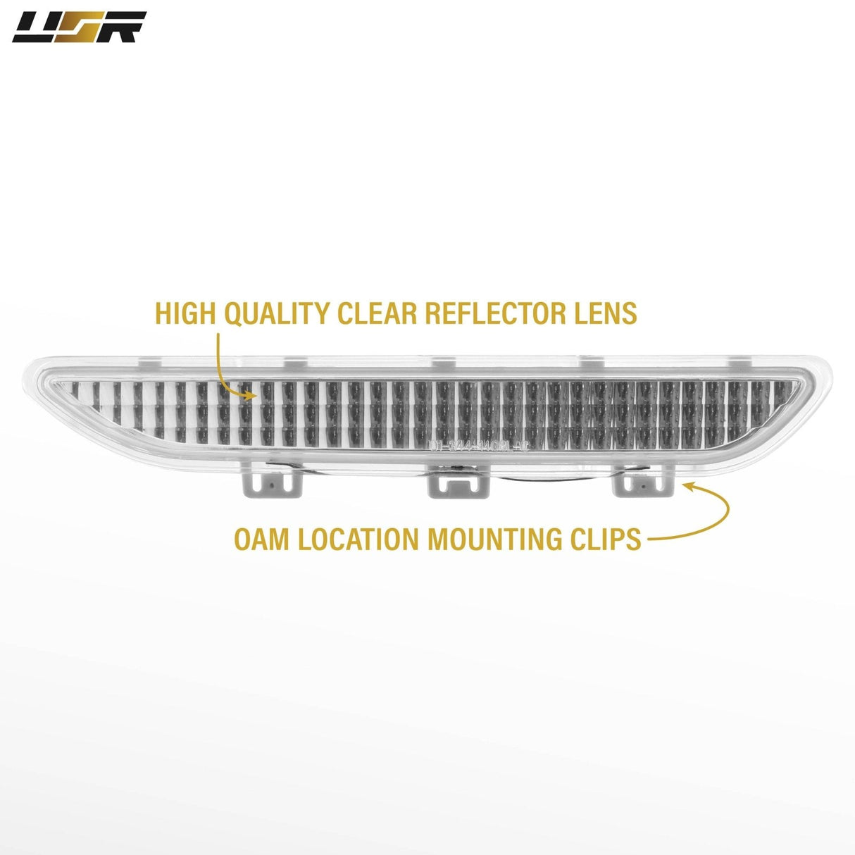 2004-2006 Bmw E46 2d/Cabrio Crystal Smoke Front Bumper Reflector