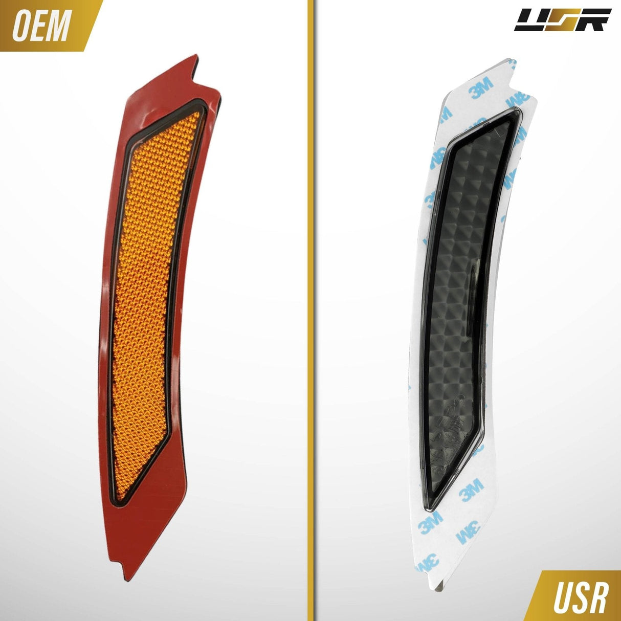 2009-2011 Bmw E90/E91 4d/5d Crystal Smoke Front Bumper Reflector