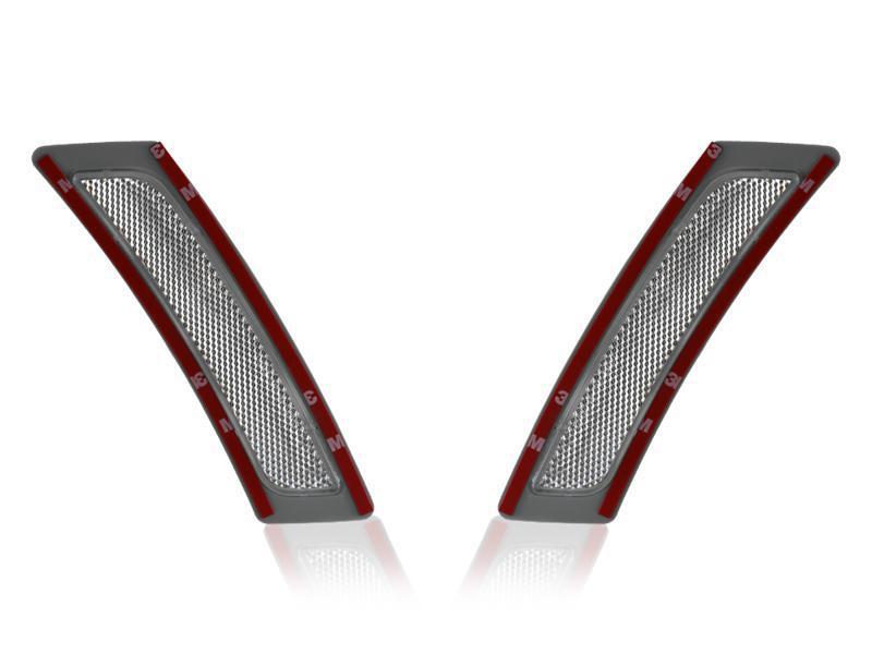 2011-2015 Bmw F10 5 Series Non-M5 Clear Front Bumper Reflector Lights