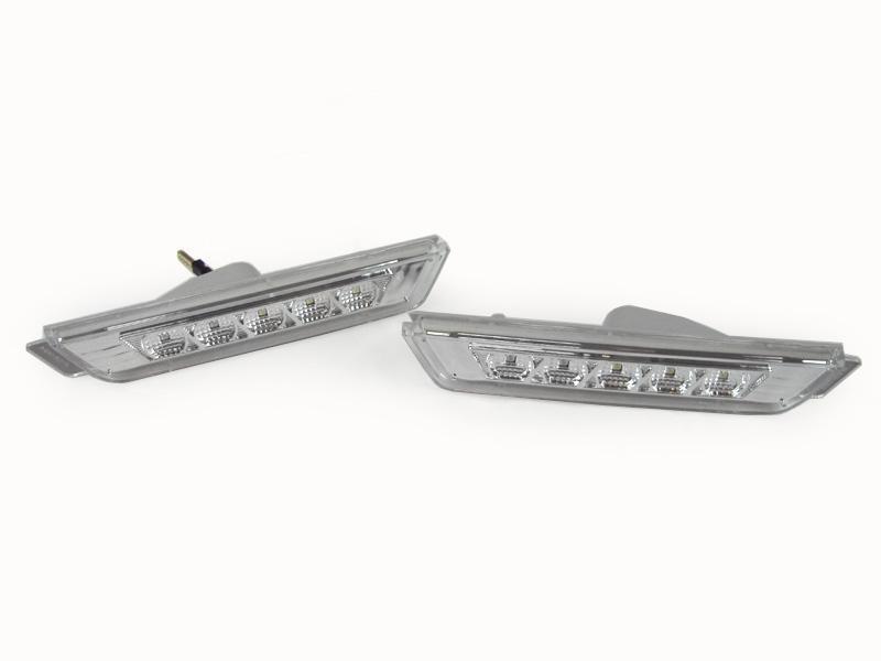 2010+ Chevy Camaro Clear Led White Rear Bumper Side Marker Lights