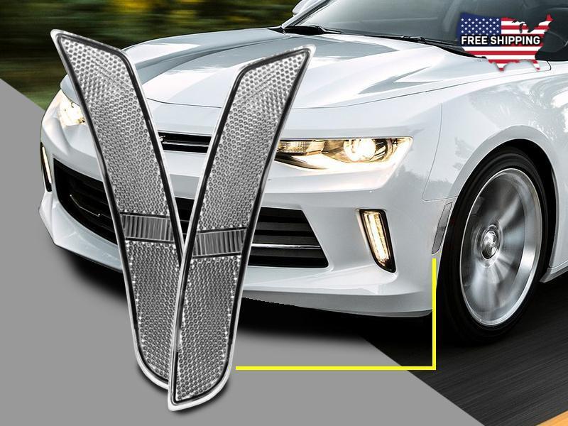 2016-2017 Chevrolet Camaro Clear Front & Rear Bumper Side Marker