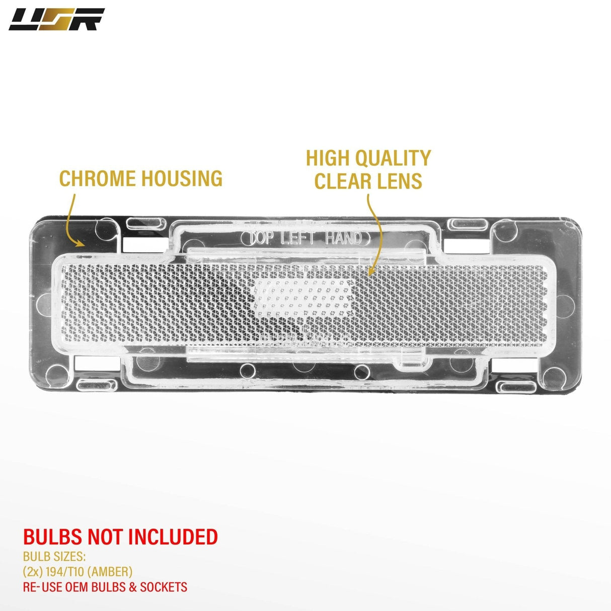 1985-1992 Chevrolet Camaro Front Smoke Bumper Side Marker Lights