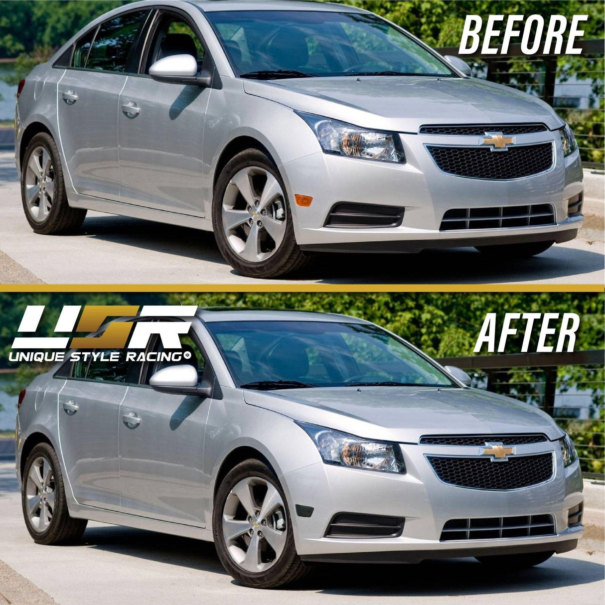 2011-2015 Chevy Cruze Smoke Front Bumper Side Marker Lights