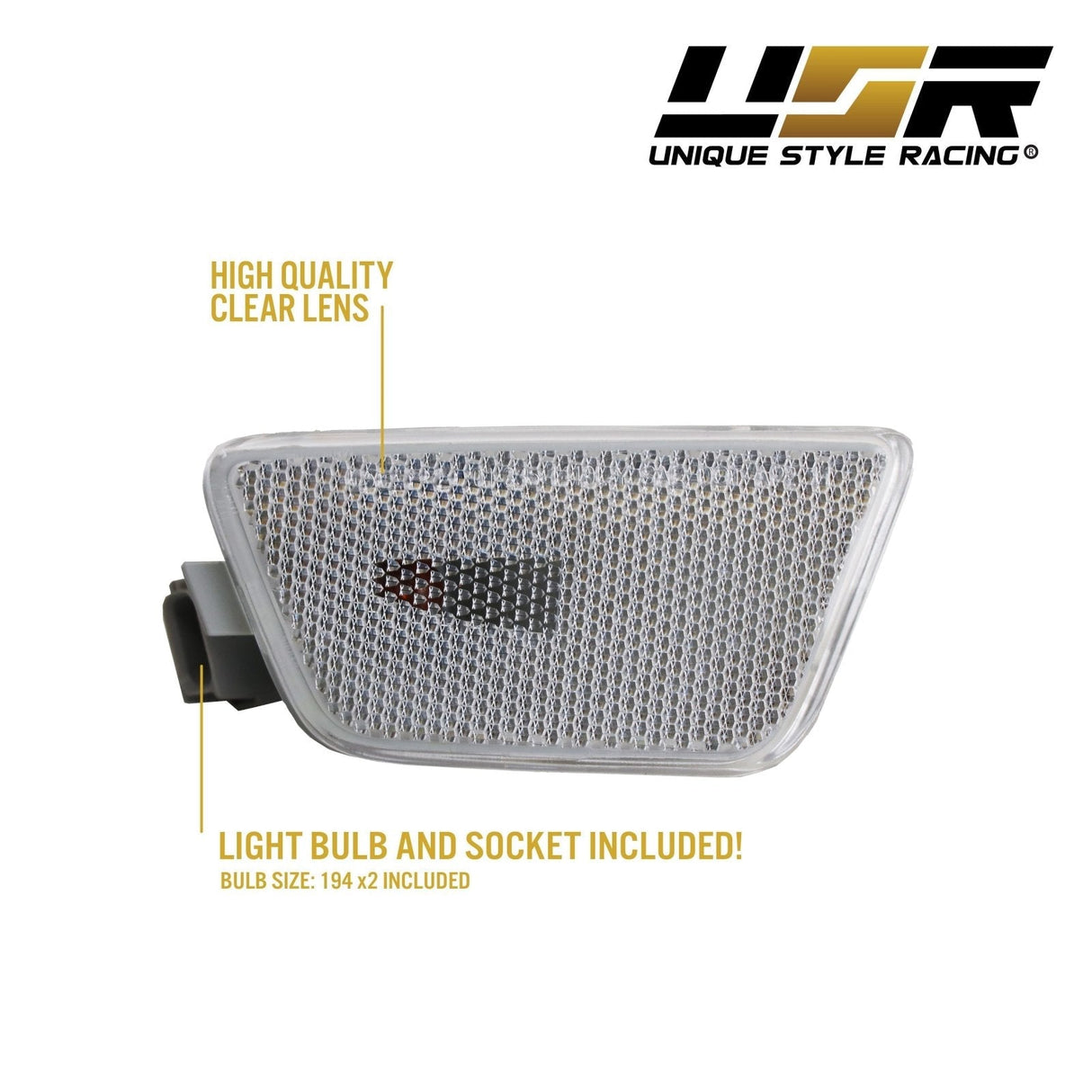 2011-2015 Chevy Cruze Smoke Front Bumper Side Marker Lights