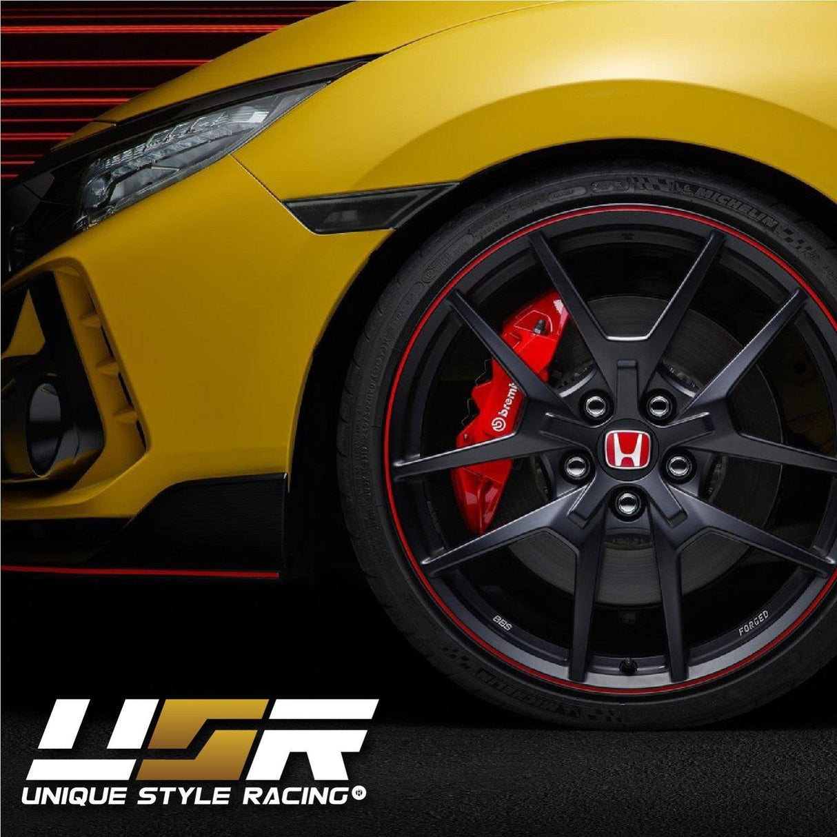 2016-2021 Honda Civic Smoke Front Bumper Side Marker Lights