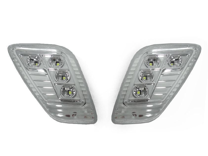 1997-2006 Jeep Wrangler TJ Black Smoke White LED Side Marker Lights