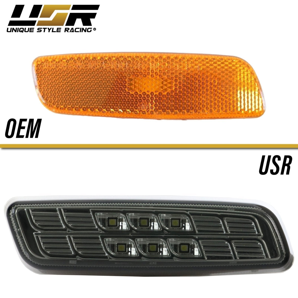 2000-2005 Lexus IS300/GS300/GS400/GS430 Crystal Smoke White LED Side Markers