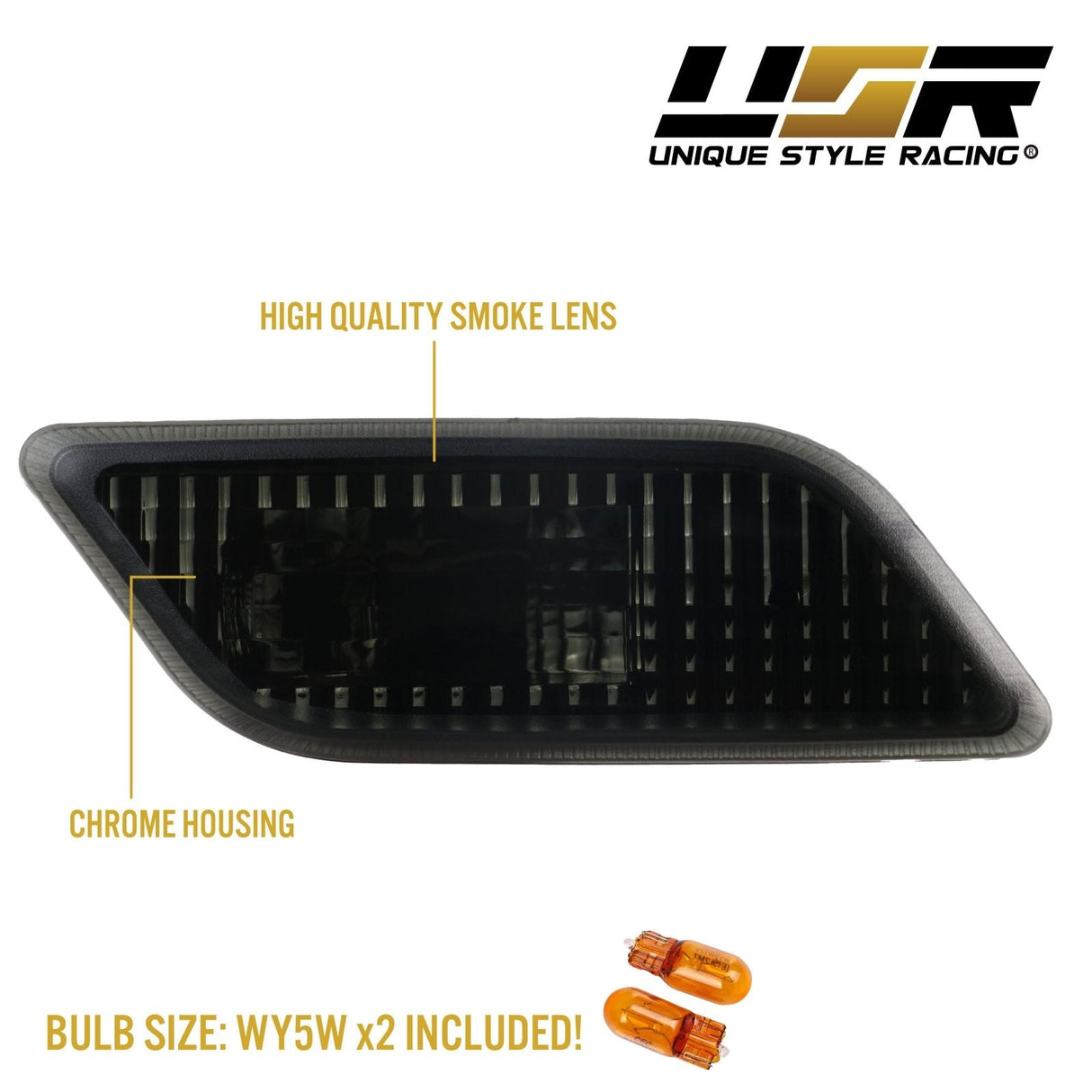 2010-2013 Mercedes C207 E-Class Crystal Smoke Front Bumper Light