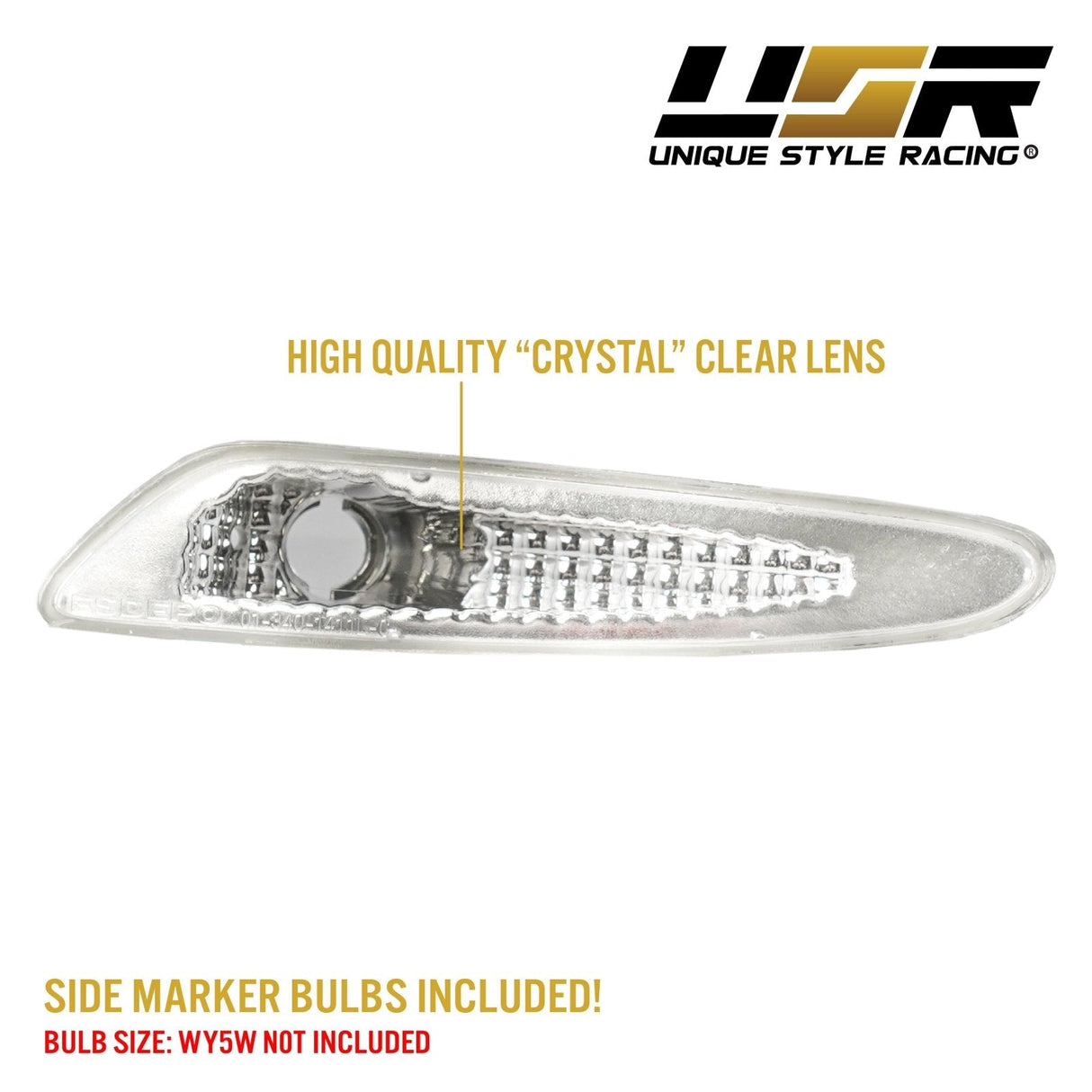 2003-2006 Mercedes R230 SL-Class Crystal Smoke Front Bumper Light