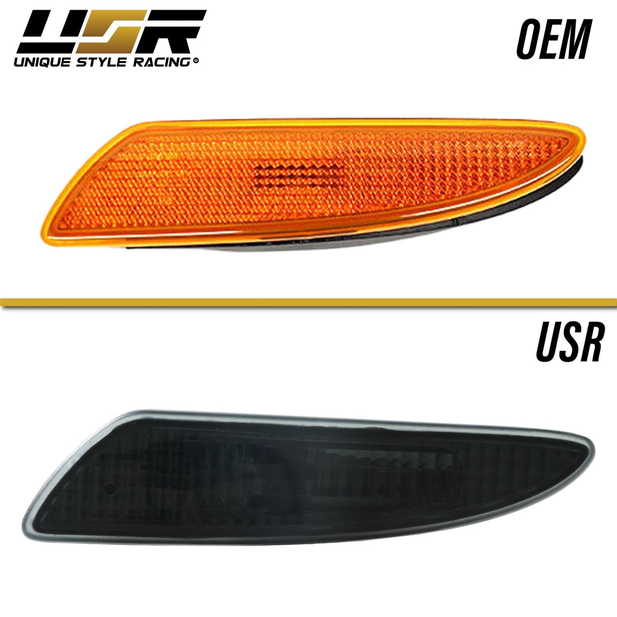 2007-2008 Mercedes R230 SL-Class Crystal Smoke Front Bumper Light
