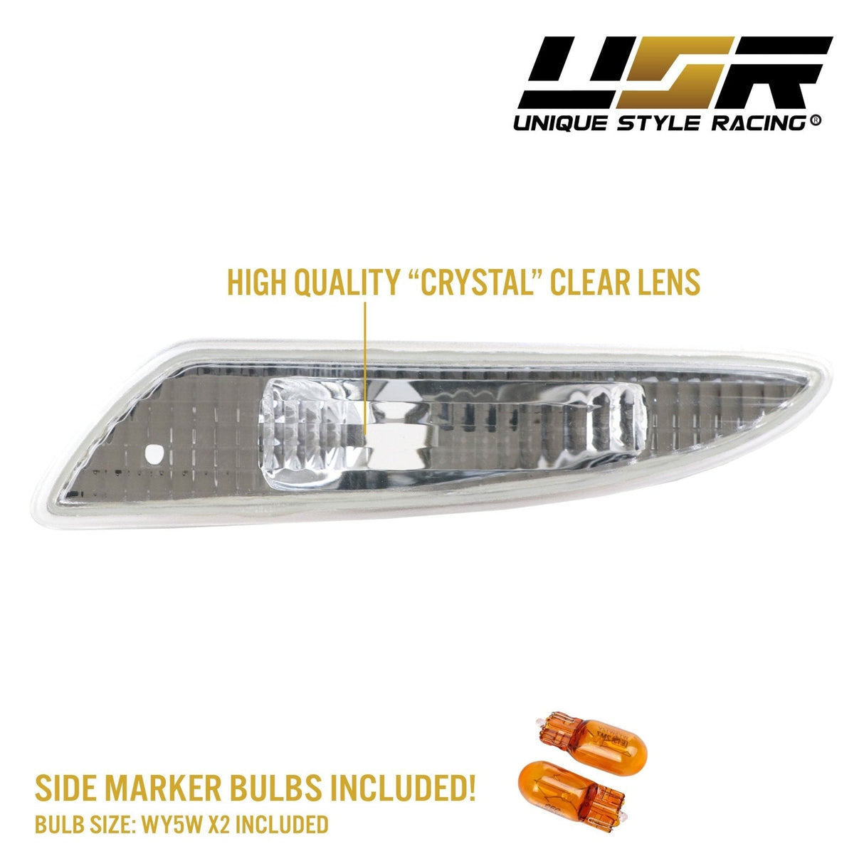 2007-2008 Mercedes R230 SL-Class Crystal Smoke Front Bumper Light