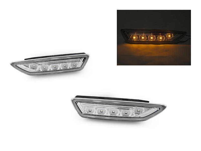 2009-2012 Mercedes R230 SL Class Clear Amber LED Side Markers
