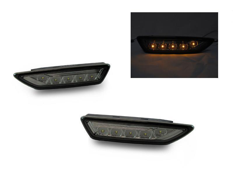 2009-2012 Mercedes R230 Sl Class (Non-Amg) Smoke Amber Led Bumper Side Marker