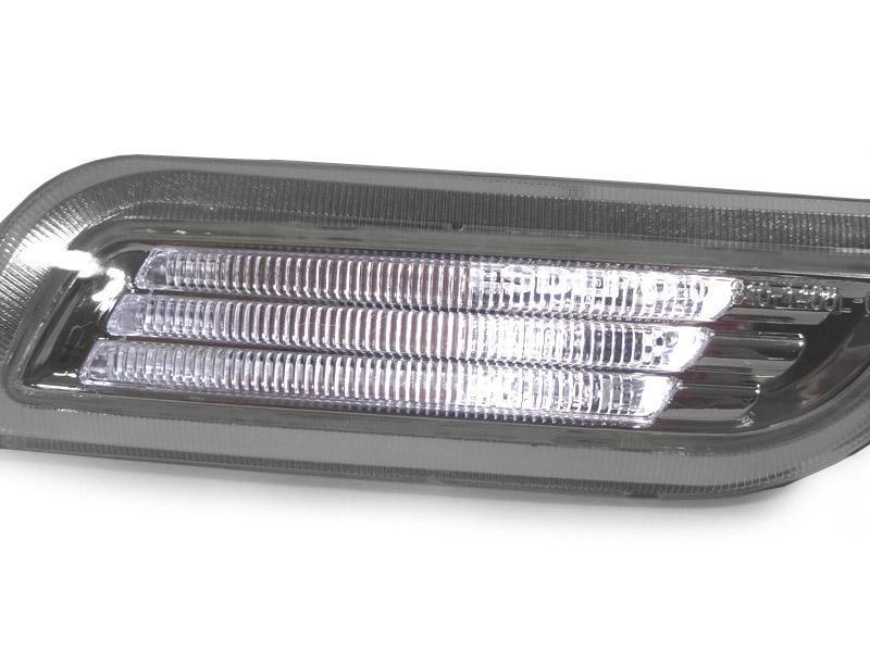 1998-2003 Mercedes CLK/SLK Crystal Smoke White LED Side Markers