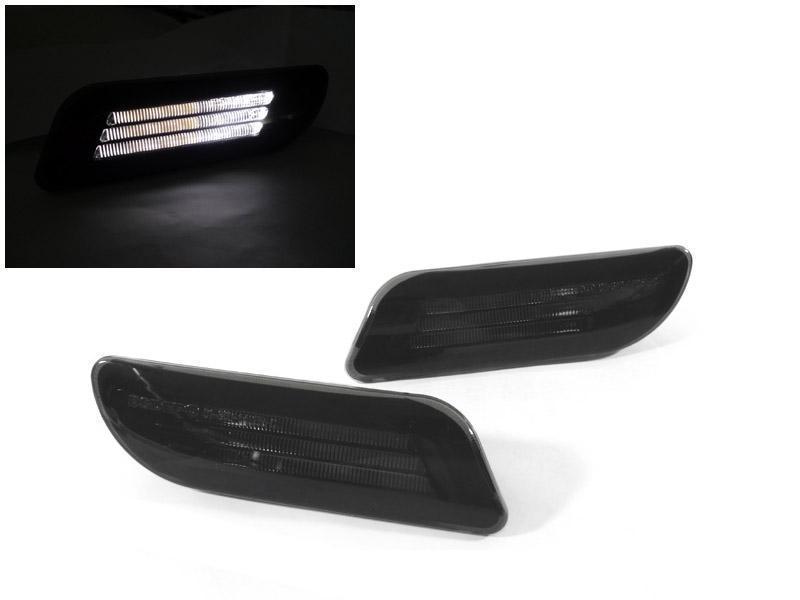 1998-2003 Mercedes CLK/SLK Crystal Smoke White LED Side Markers