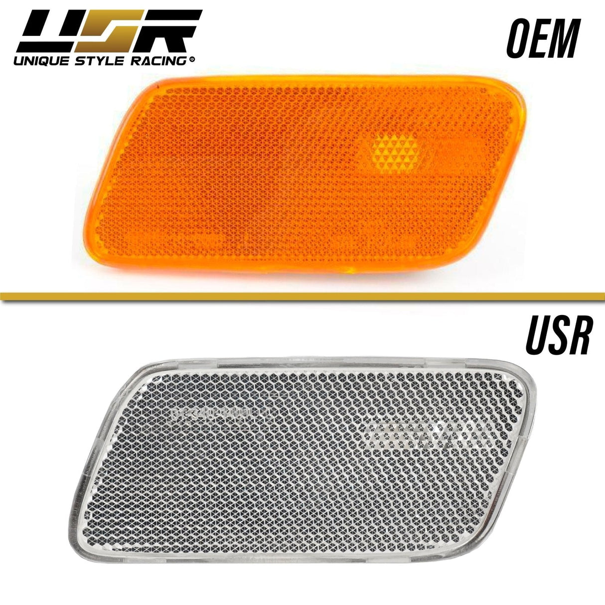 1996-2002 Mercedes W210 E-Class Smoke Bumper Lights