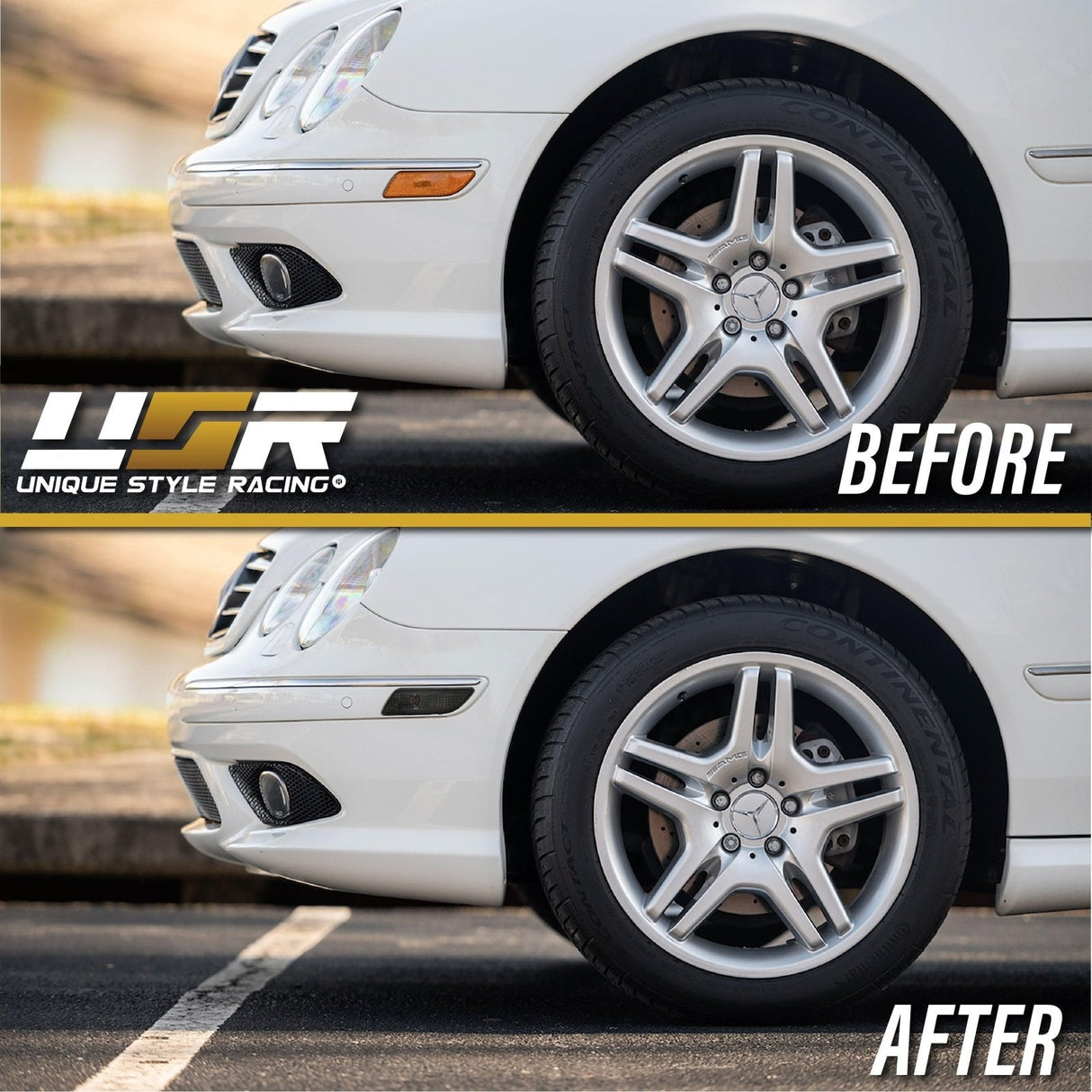 2000-2006 Mercedes CL-Class Crystal Smoke Bumper Lights