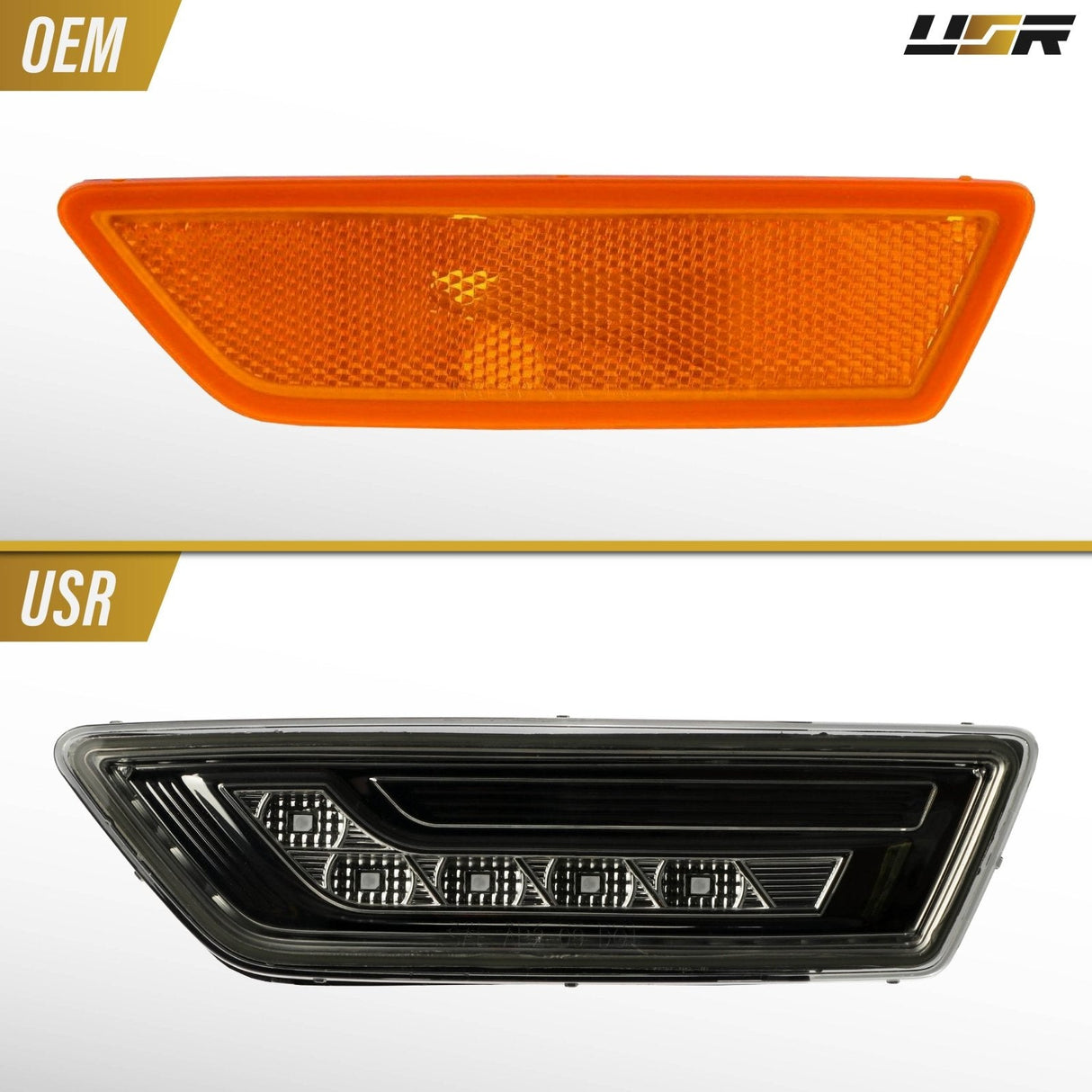 2012-2014 Mercedes CLS Class W218 Smoke Amber LED Side Marker Lights