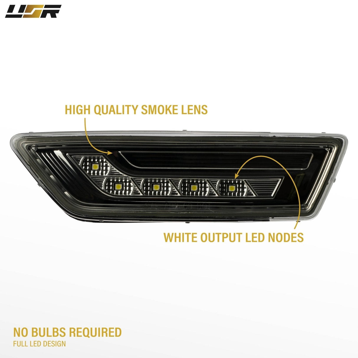 2012-2014 Mercedes CLS Class W218 Smoke Amber LED Side Marker Lights