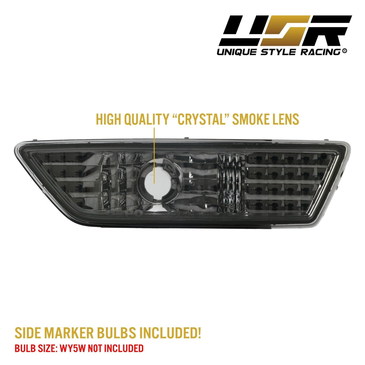 2012-2014 Mercedes W218 CLS Class Clear Bumper Side Marker Lights