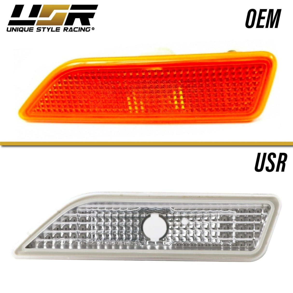 2006-2011 Mercedes W219 Cls-Class Crystal Smoke Front Bumper Lights