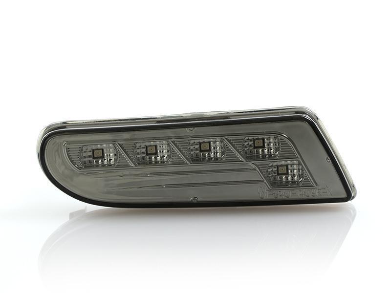 2000-2006 Mercedes W220 S-Class Crystal Smoke White LED Bumper Lights