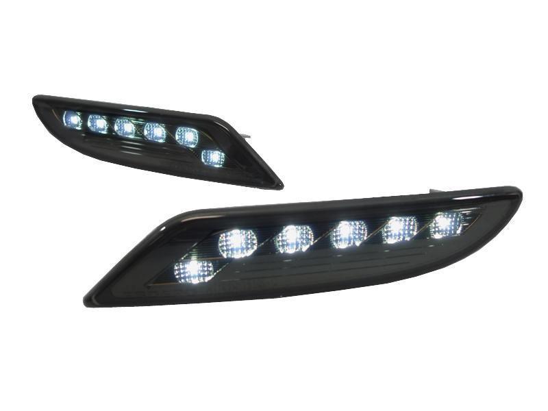 2007-2009 Mercedes W221 S- Class Crystal Smoke White Led Front Bumper Light