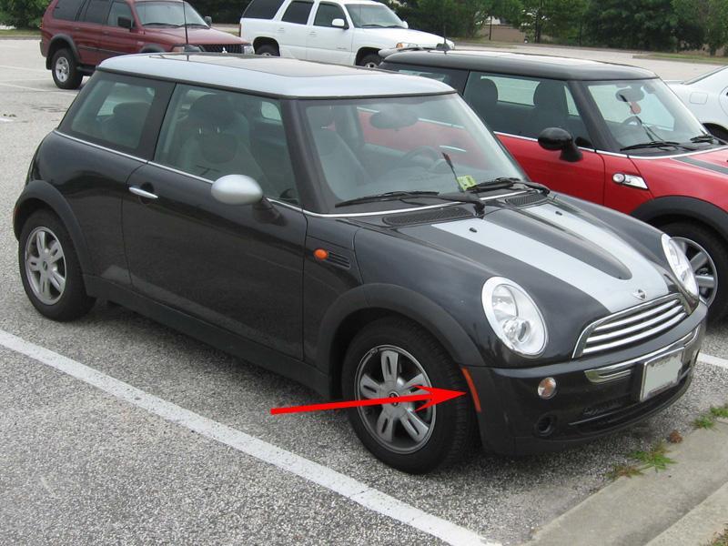 2002-2008 Mini Cooper Smoke Front Bumper Side Marker Light