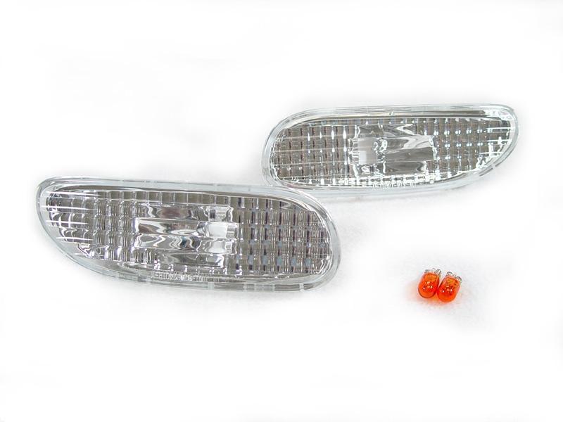 1995-1999 Mitsubishi Eclipse Crystal Clear Front Bumper Side Markers