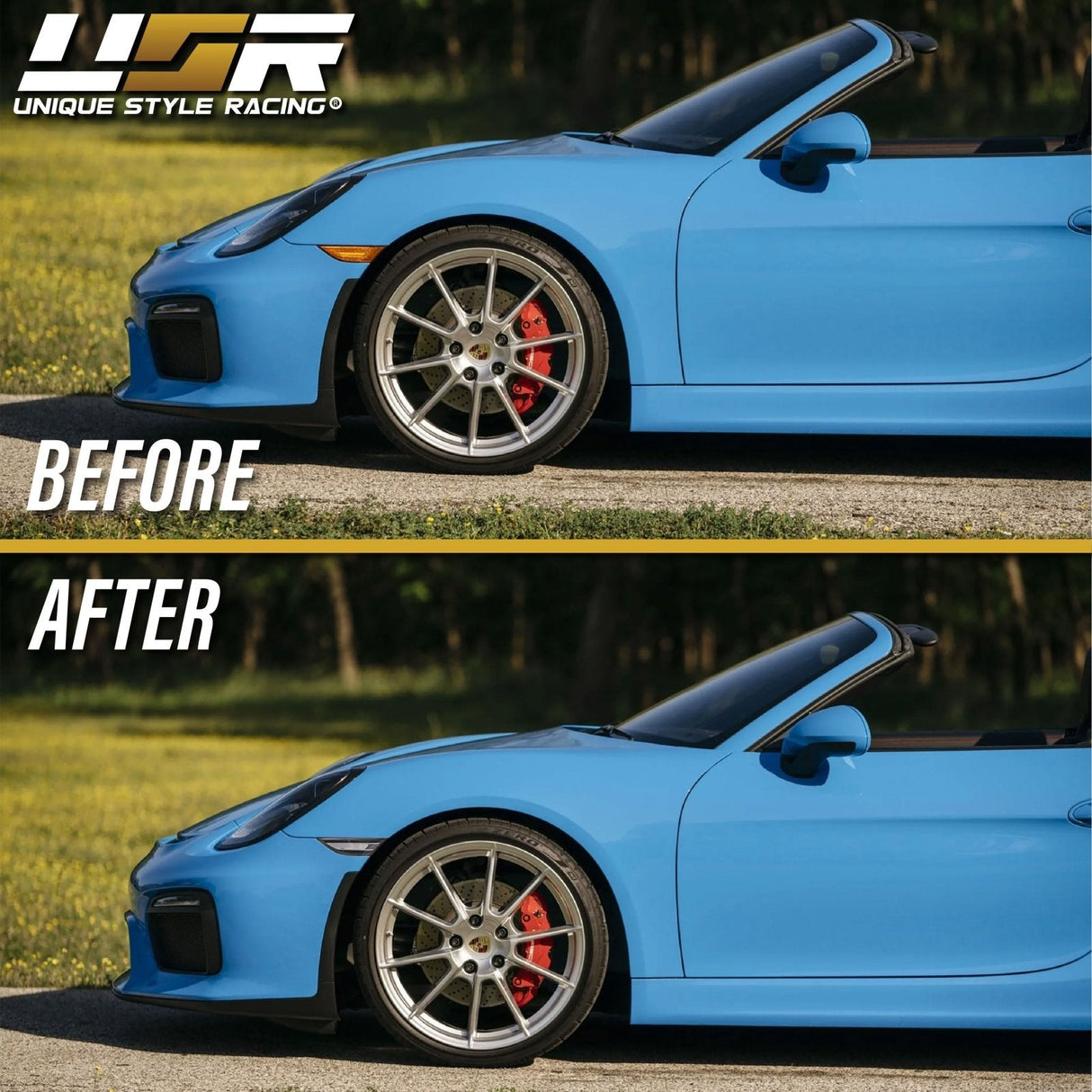 2012-2019 Porsche 991/981/718 Euro Look Clear Amber LED Side Markers
