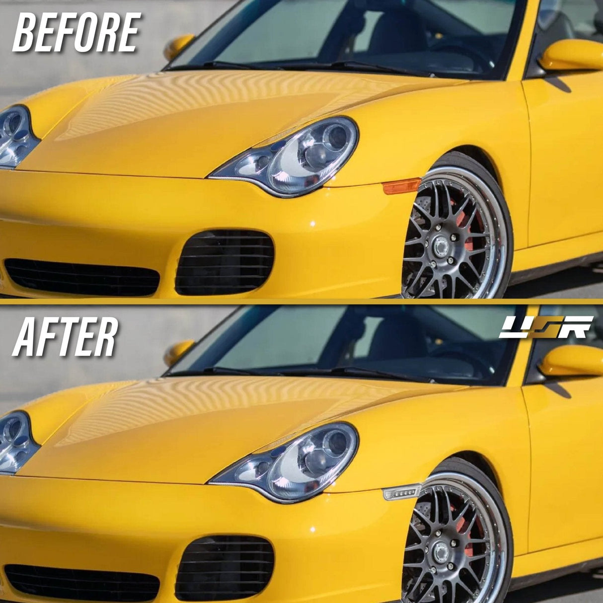 1998-2004 Porsche 996/Boxster 986 Smoke White LED Side Marker Lights