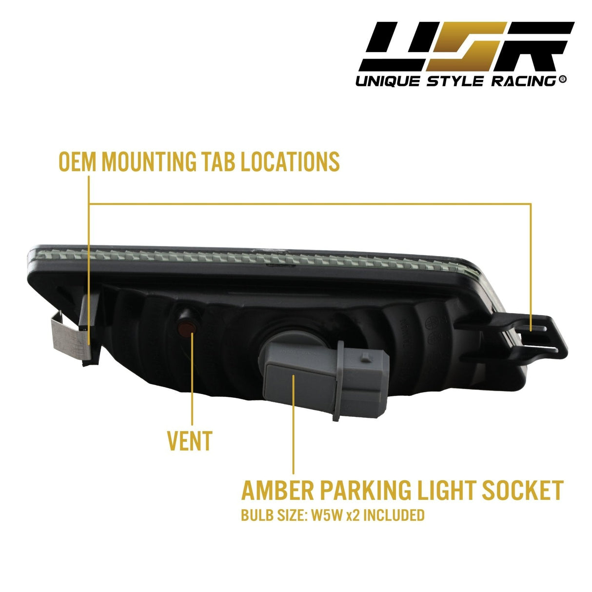 2014-2019 Porsche Macan Smoke Side Marker Lights Set
