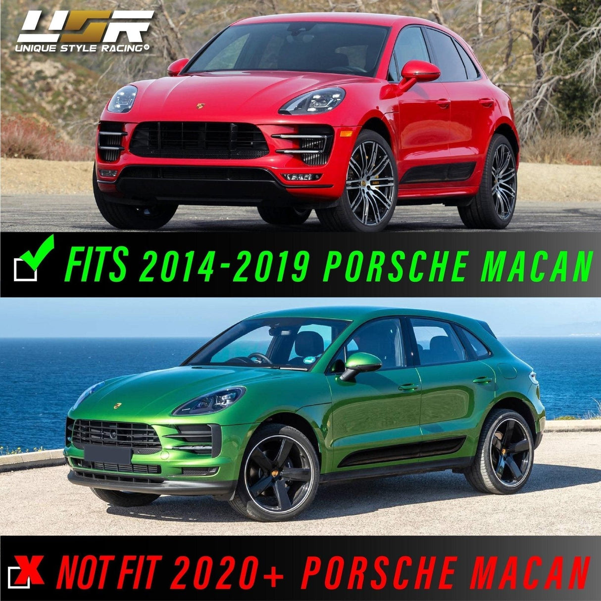 2014-2019 Porsche Macan Smoke Side Marker Lights Set