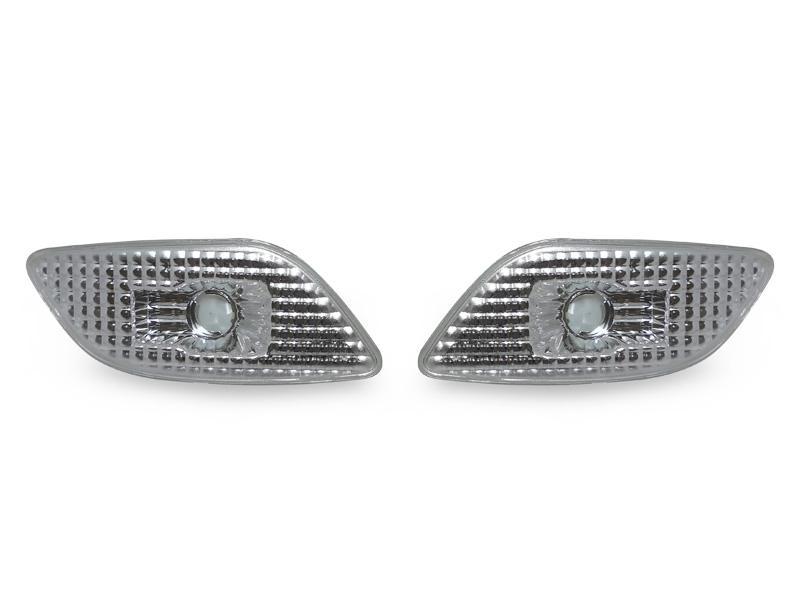 2002-2003 Subaru Impreza Depo Crystal Dark Smoke Front Bumper Side Marker Lights