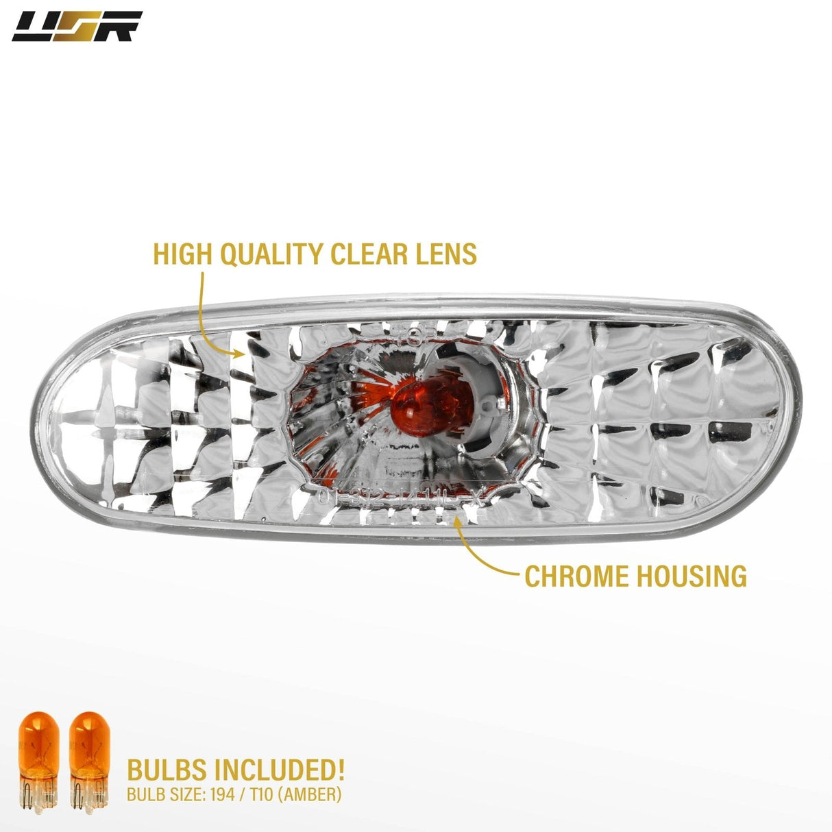 1993-1996 Toyota Supra Front Smoke Side Marker Lights