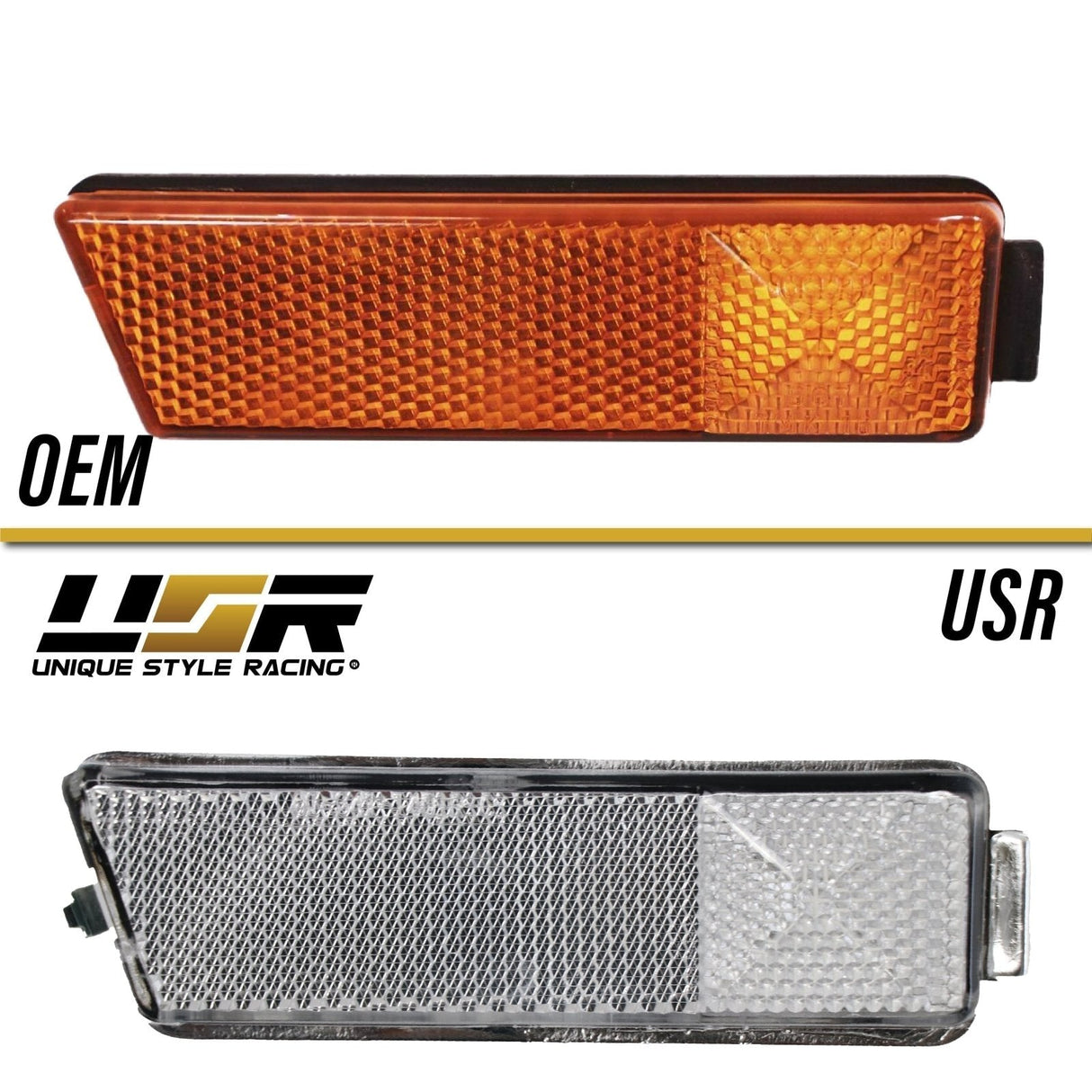 1993-1998 Volkswagen Golf GTI Jetta Smoke Front Bumper Side Markers