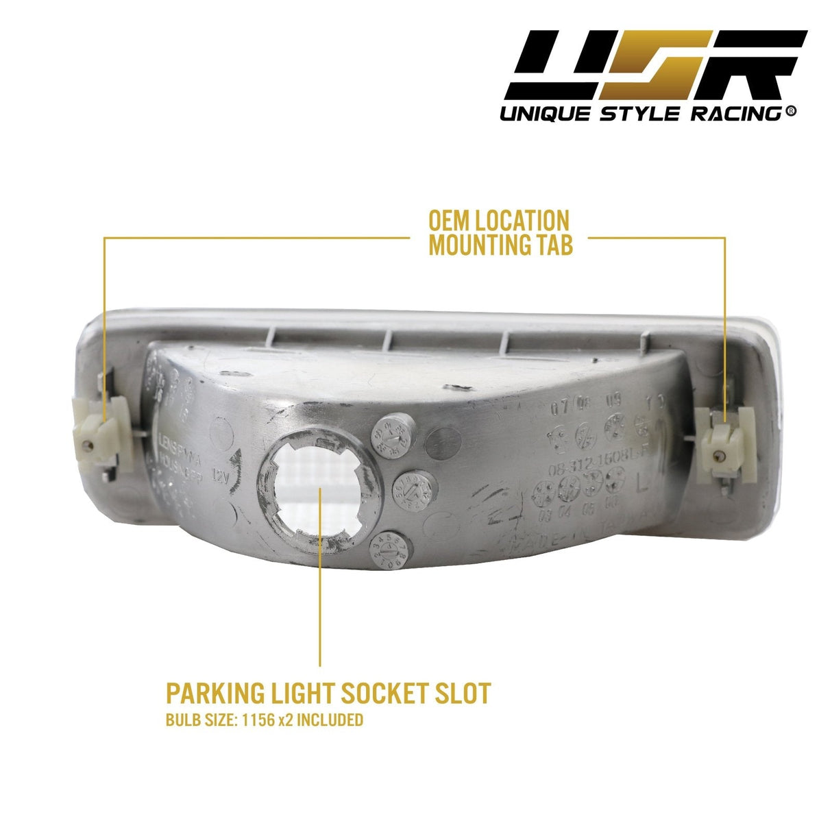 1990-1991 Toyota 4Runner Clear Bumper Lights
